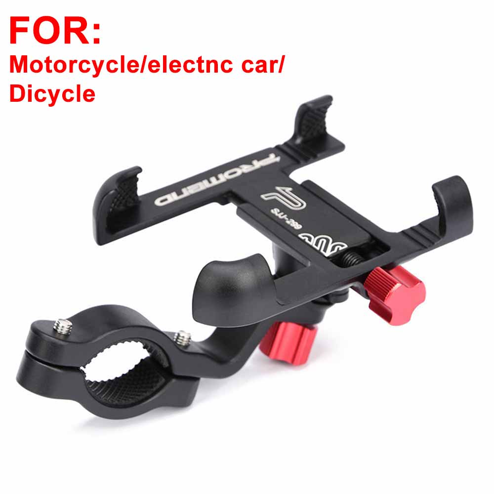 Aluminum Alloy Bike Mobile Phone Holder Adjustable Bicycle Phone Holder Non-slip MTB Phone Stand Cycling Accessories: A
