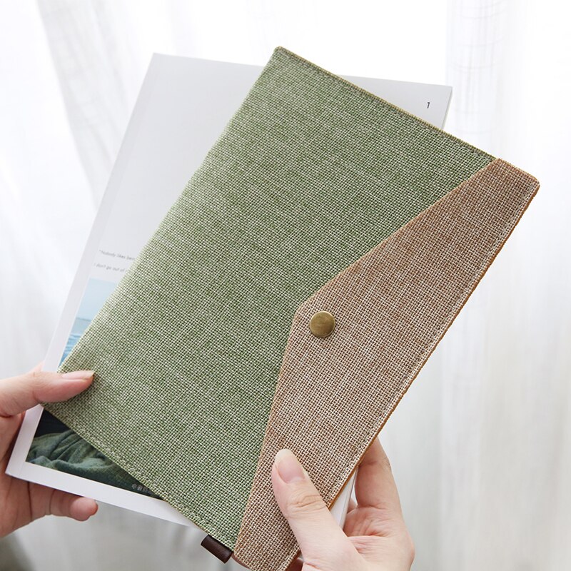 simple learning A4/A5 file folder Imitation cloth sack felt canvas envelope receive bags school office supplies