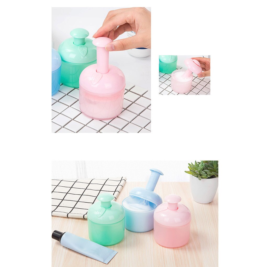 Tragbare Gesichts Reinigung Schaum Tasse Shampoo Reiniger blasiert Hersteller Reise PP Material Sprudelnden Flasche Flüssigkeit Container Schlecht