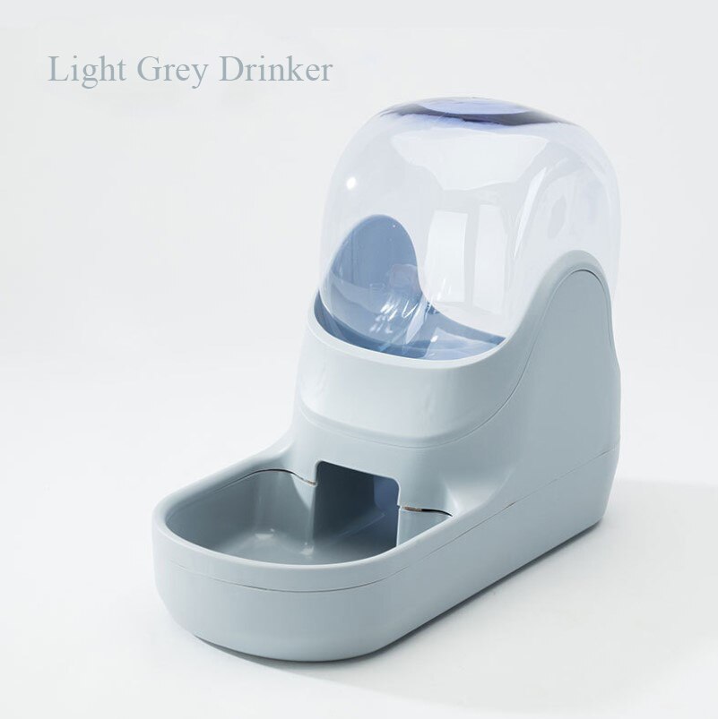 Bebedero para perros y gatos de 3,5 l, botella de agua potable, cuencos para gatitos, contenedor de alimentación lenta, suministros para mascotas: light grey drinker