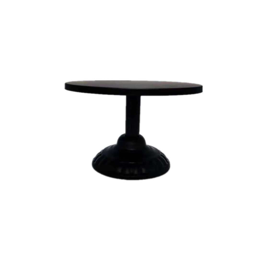 Wrought iron cake stand tray wedding birthday Home party dessert display stand afternoon tea fruit plate Home Decorations: Black / 12 inches