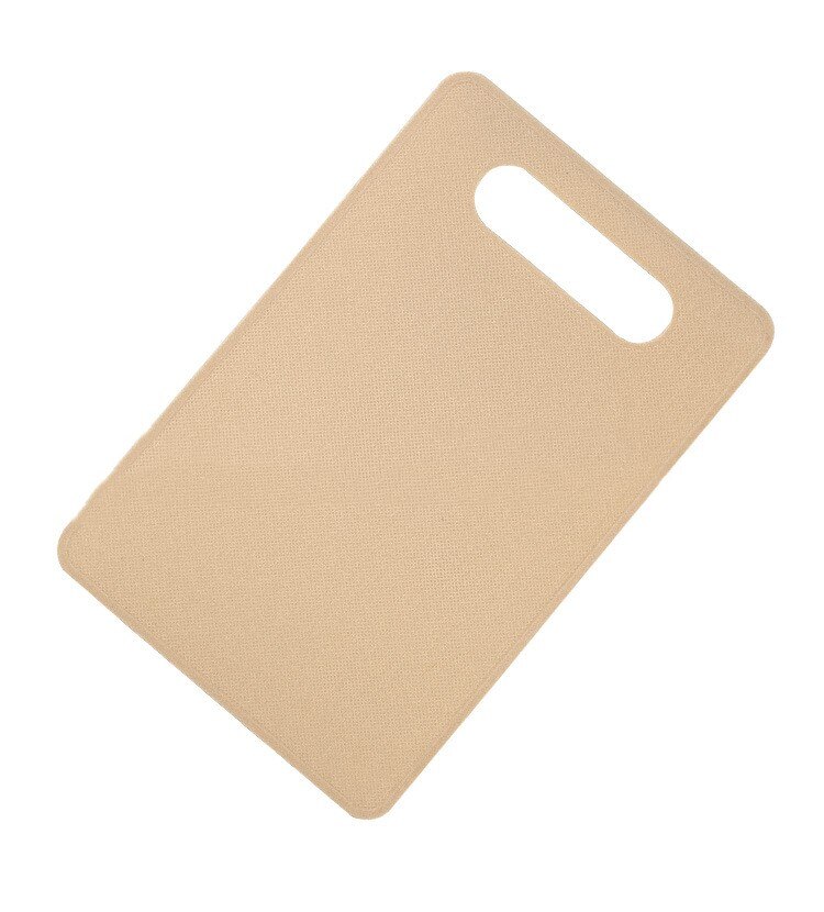 Kök plast grönsaker frukt bröd skärbräda utomhus camping mat skärbräda halkfria kök skärbräda: Beige