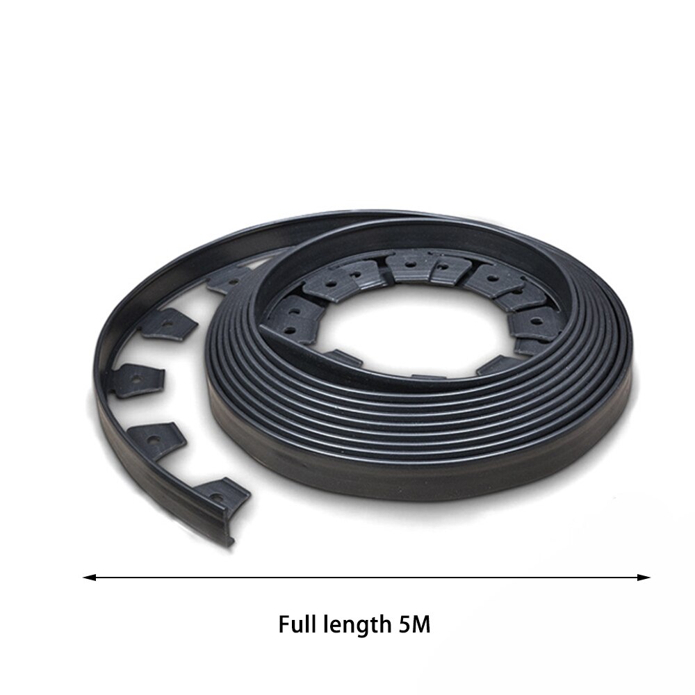 Lawn Landscape Edging Kit 16.5 ft Lawn Edging Include 15 Spikes Plastic Garden Edging Border for Landscaping Flower Gardens