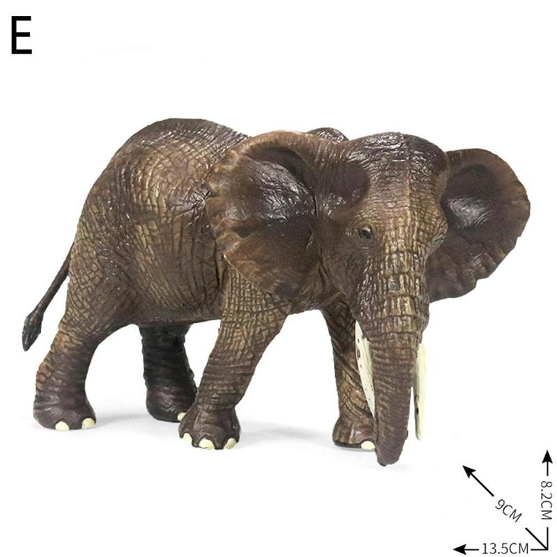 Lifelike wild animals Shaped Toys Realistic Motion Simulation Animal Model for Kids: E