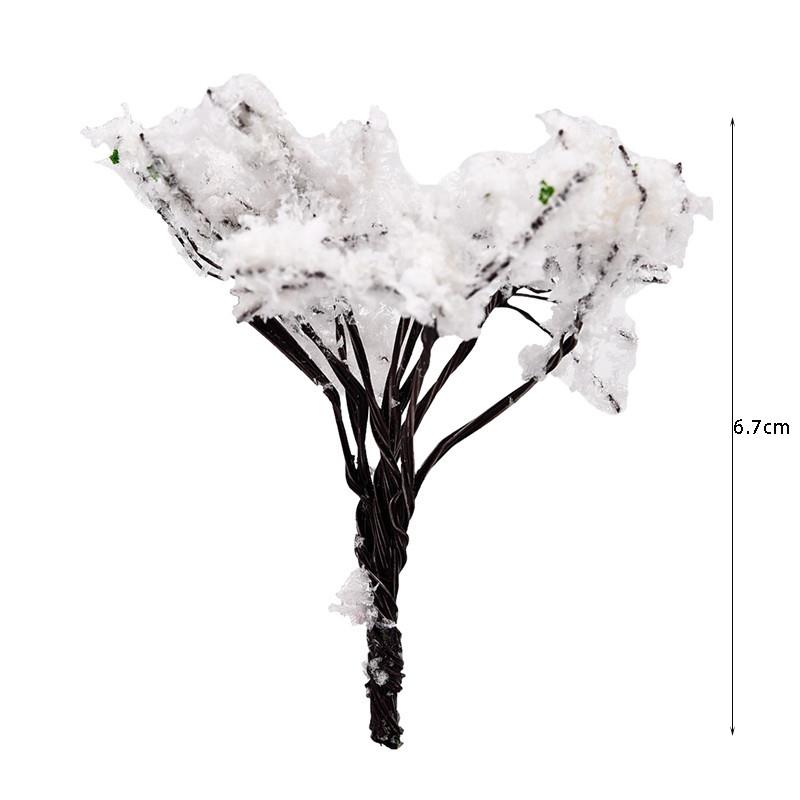16 style Mini arbre fée jardin décorations Miniatures Micro paysage résine artisanat bonsaï Figurine jardin Terrarium accessoires: tree 008