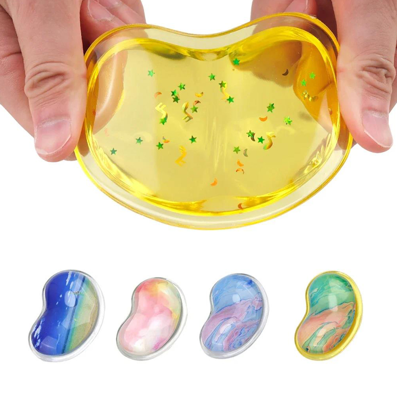 Crystal Wrist Guard Wavy Comfort Gel Computer Mouse Hand Wrist Rests Support Cushion Pad Silicone Heart-shaped Wrist Pad