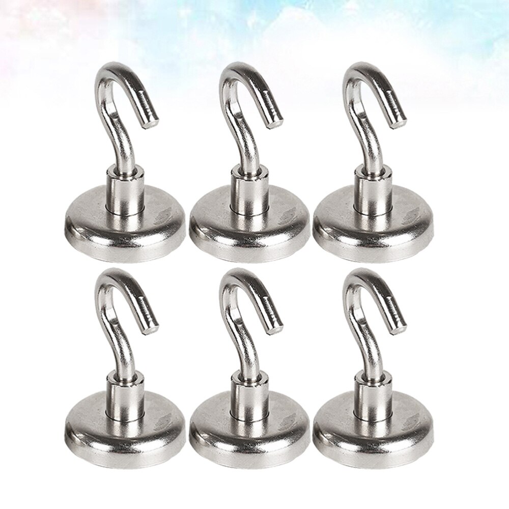 6 uds. De ganchos magnéticos creativos, ganchos de suspensión de pared resistentes y duraderos, multifuncionales, para cocina y hogar