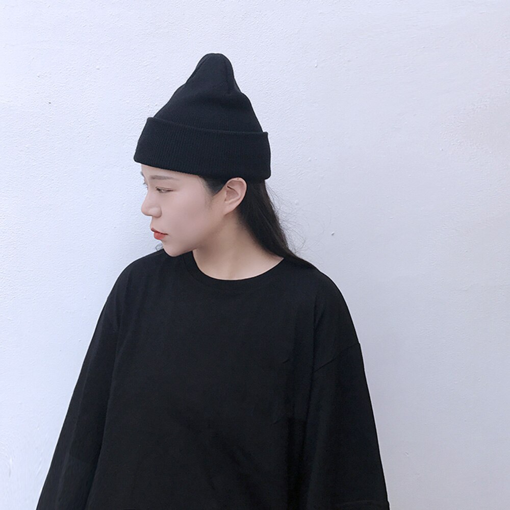 Unisex beanie hatte stilfuld strik hue til vinter dagligt slid varm holde blød stretchy