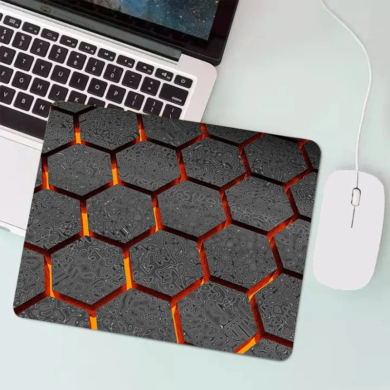 PC petit clavier tapis de Table tapis de souris bord de verrouillage Gabinete Mausepad tapis d'ordinateur géométrique Art jeu accessoires de bureau tapis: XS / Bleu marine
