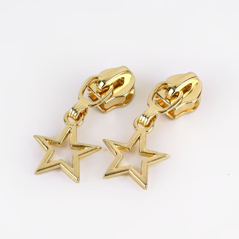 5 sztuk suwaki z zamkiem błyskawicznym dla 5 # nylonowy zamek torba kieszeń główna część suwaka zamek błyskawiczny zestawy naprawcze wymiana DIY akcesoria robić szycia: lightgold