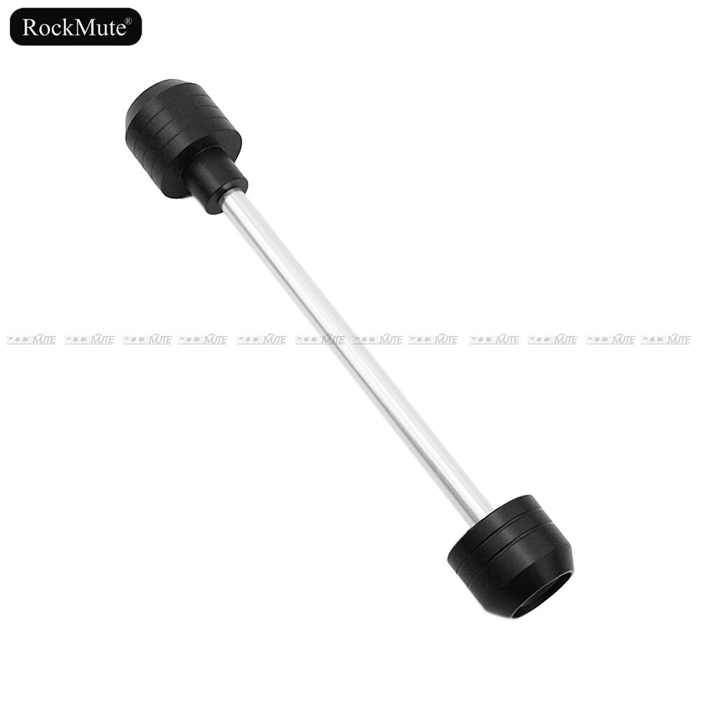 Deslizadores de horquilla de rueda de eje delantero/trasero, Protector contra choques para Yamaha YZF-R6 2003 2004 2005 YZF R6, protección contra caídas de motocicleta: Front Black