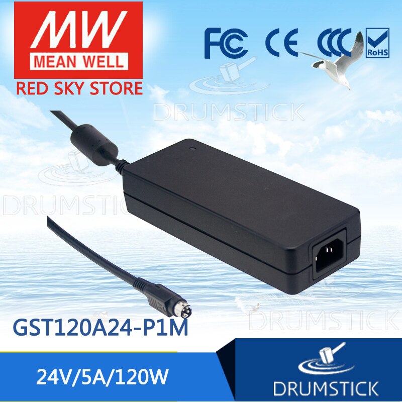 Costante MEAN WELL GST120A24-P1M 24V 5A meanwell GST120A 24V 120W AC-DC Alta Affidabilità Industriale Adattatore