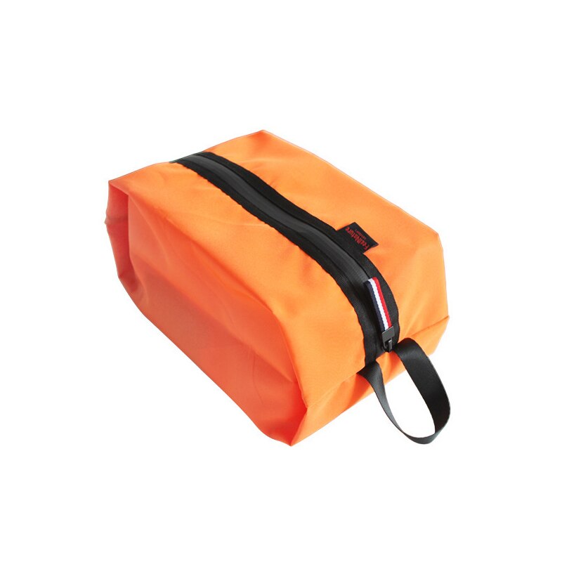 Bærbar vandtæt organizer rejsetaske sko taske skab organizer strand opbevaring taske legetøj taske sko sortering tasker organizer tasker: Orange