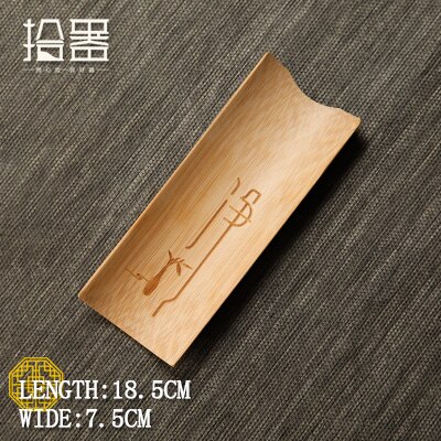 Thé sculpté en bambou fait à la main, fait de bambou naturel, tasse à thé Lotus Zen, accessoires pour service à thé: 02