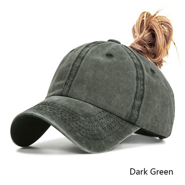 Evrfelan Paardenstaart Baseball Cap Voor Vrouwen Snapback Vader Hoed Vrouwelijke Wassen Hoed Zomer Sport Zonnehoed Bone Dames gorras: E
