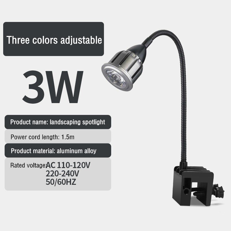 Projecteur LED à 3 couleurs avec télécommande COB, éclairage à spectre complet pour aménagement paysager d&#39;aquarium, pour la plantation de petits réservoirs et la décoration: 4