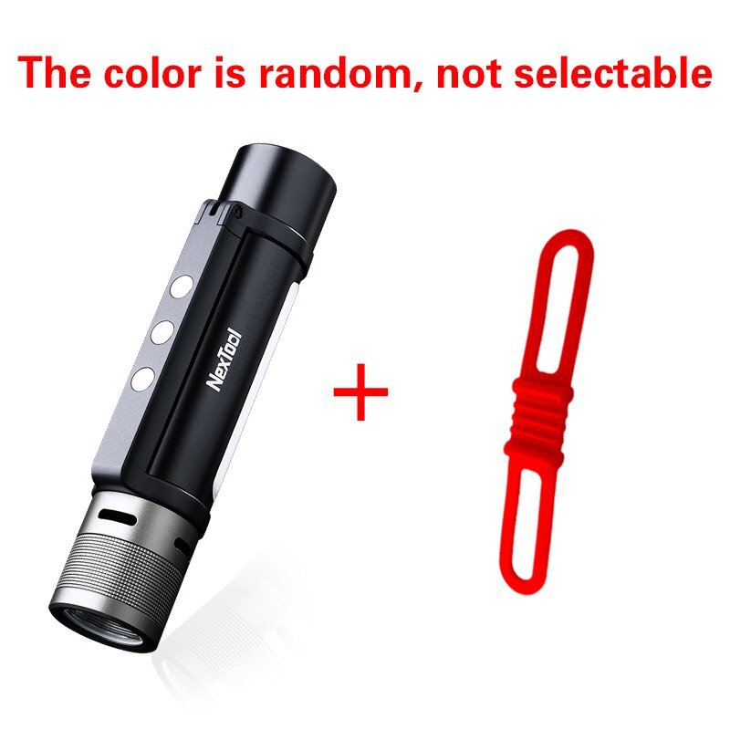 XIaomi-linterna portátil Nextool para exteriores, luz LED potente con Zoom, zumbador decibel de alto, SOS, Banco de energía: Set 1