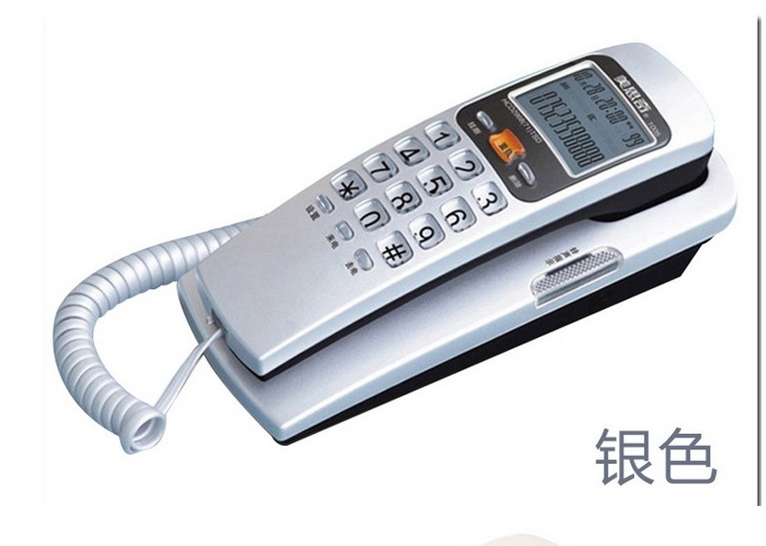 Wall LCD Display Landline Telephone Home Office Hotel Incoming Caller ID / wall-mounted bedside Mini Wall Telephone