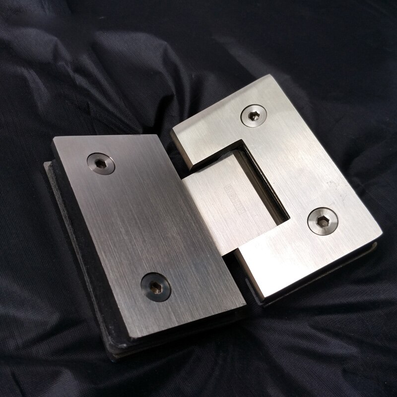 304 stainless steel glass door hinge 135 degree shower room fitting bathroom clamp