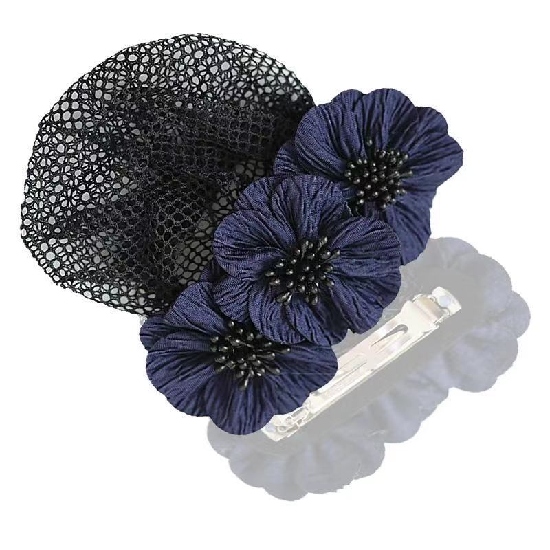 Tocado de enfermera , Red de azafata, accesorios para el cabello, Red para el cabello de Hotel, lazo coreano, accesorios para el cabello, pinza para el cabello para mujer
