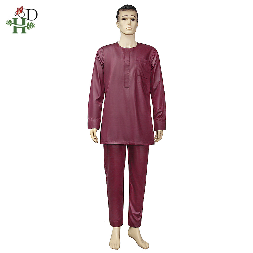 H &amp; D Ankara Dashiki Agbada para hombres, traje tradicional africano, bata, camisa, pantalones, conjunto de 3 piezas, atuendo Formal de manga larga, ropa de de boda