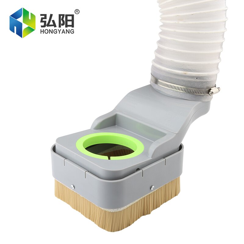 CNC Dust Cover 75 / 80 / 85 / 90 /100mm Spindle Engraving And Milling Machine Free Fall Brush Dust Collector Milling Woodworking
