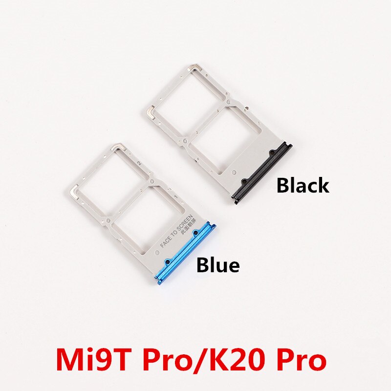 SIM Karte Schlüssel Für Xiaomi Mi 9T / Redmi K20 / K20 Profi Sim Karten Adapter Buchse Halfter Tablett telefon Ersetzen Gehäbenutzen Reparatur Teile