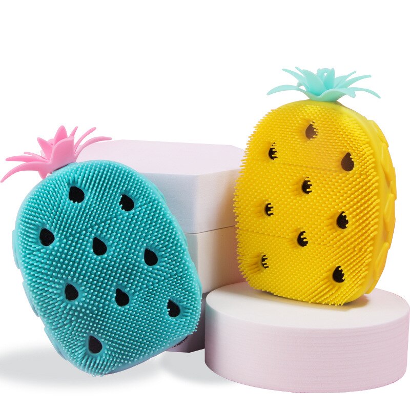 Kieselsäure Gel Ananas Art Massage Schlecht Pinsel Spaß Nette Schlecht Und Dusche Schlecht Für Baby Für Baden freundlicher Für bat babys