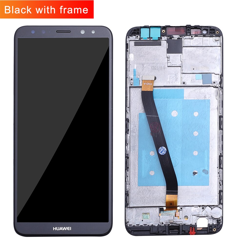 Pantalla táctil para móviles HUAWEI, modelo original LCD con marco para Nova 2i y Mate 10 Lite, 5,9 ", RNE-L21