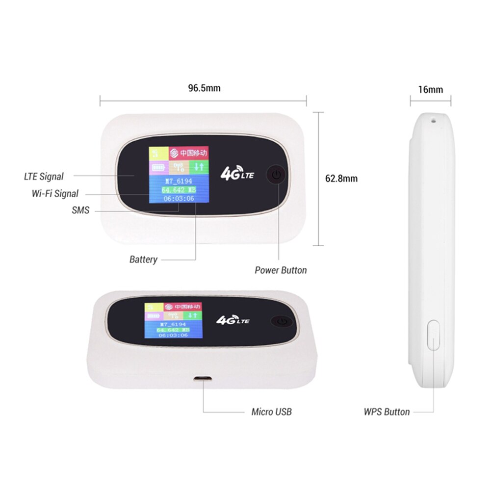 M7 MiFi 4G LTE Mini Portable CAT4 300Mbps Wireless Router with SIM Card Slot Routers 4g router Networking for Qualcomm MDM9207