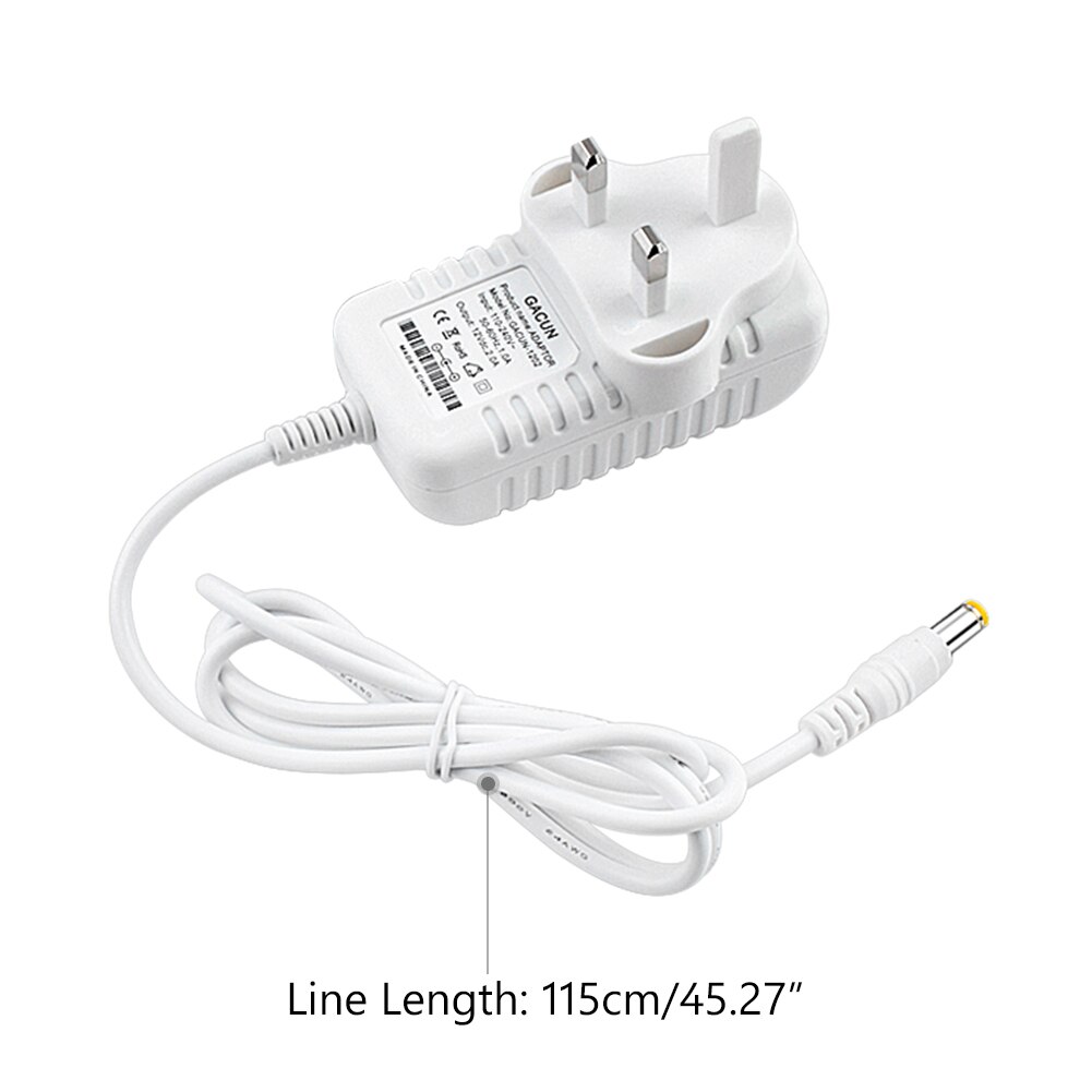 Dc 12v 2a 3a yleisvirtasovitin  ac 100-240v muuntajasovitin laturi virtalähde eu us uk pistoke led valonauhoille