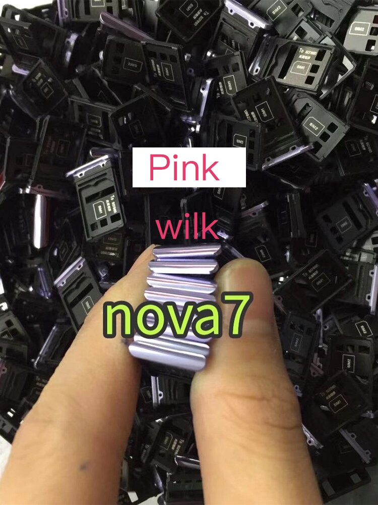 For Huawei Nova 7 Original Phone Housing SIM Tray Adapter Micro SD Card Tray Holder