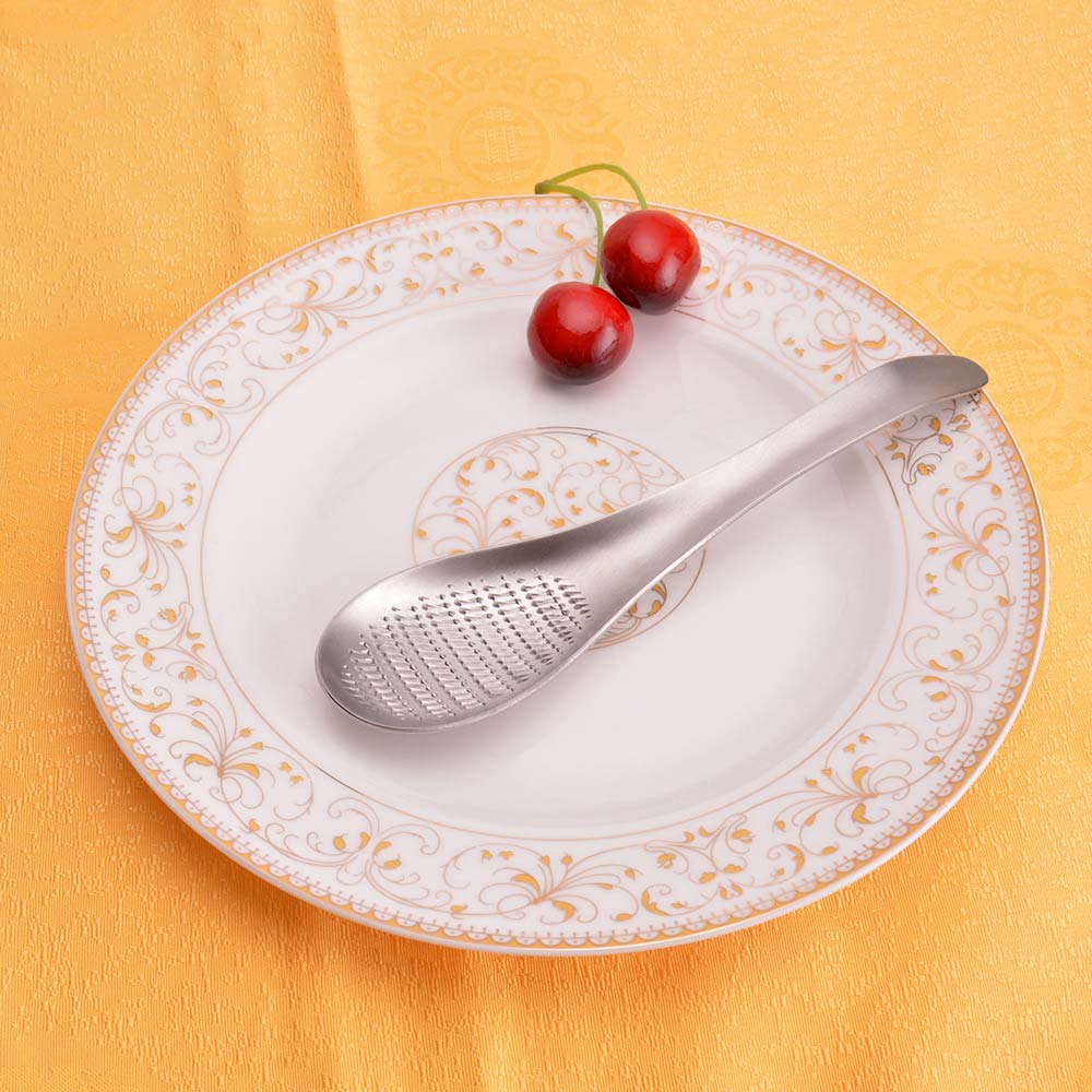 Stainless Steel Lemon Zester Mixer Ginger Grater Wasabi Garlic Grinding Portable Tools Cheese Grater Mixing Spoon BS