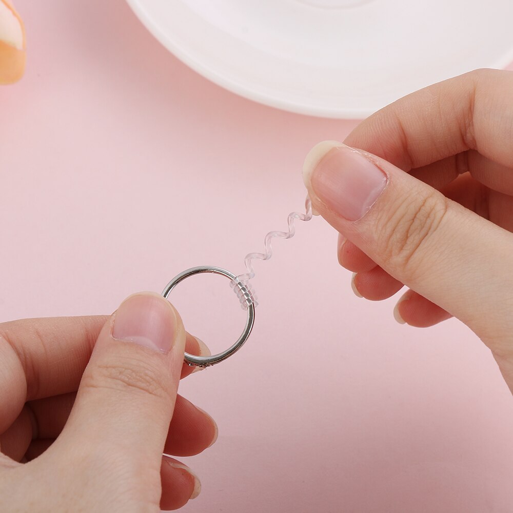 1/5/10/12 Pcs Invisible Transparent Spirale Ring Größe Teller Shell Harte Schutz Spanner Minderer Größenänderung Werkzeuge Schmuck teile