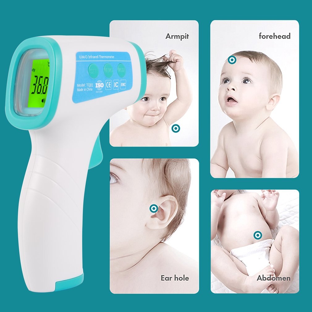 Digitale Temperatur Thermometer Ir Infrarood Thermometer Non-contact Voorhoofd Lichaamsoppervlak Temperatuur Instrumenten Snel !