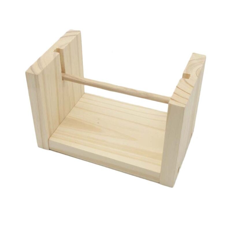 Obrotowe drewniane szpulki szpulki nici wstążki sznurek robić szycia dozownik robienie na drutach DIY Q1FD