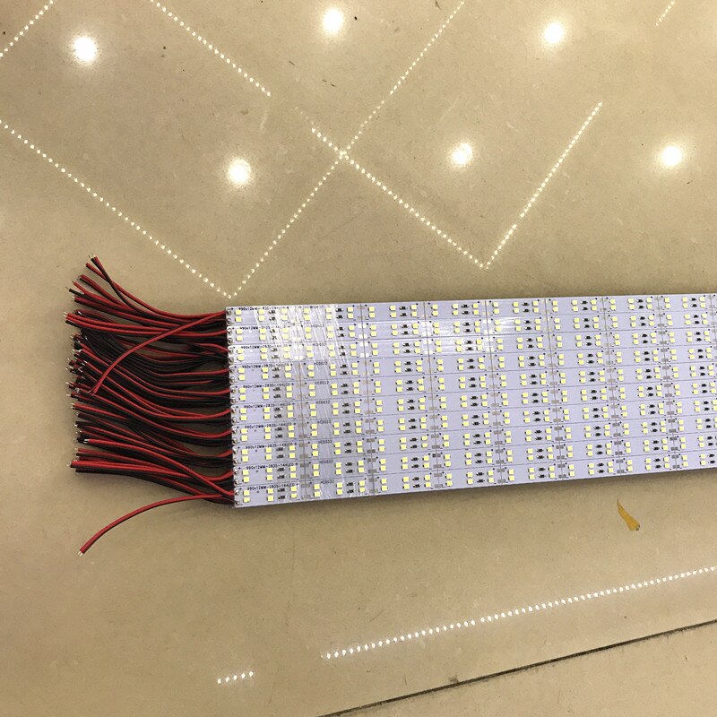 Led Bar Licht 2835 72led/pc 144 leds/M Harde stijve led Bar licht dubbele lijn 12 V Led Strip Stijve licht 10 stks/partij 50 cm/stks