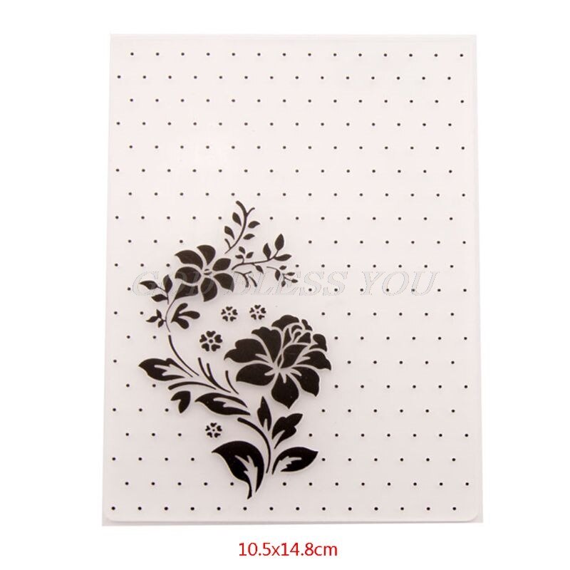 Plastic Embossing Folder Template DIY Scrapbook Photo Album Card Making Decoration Crafts Rainbow Sun Cloud Flower Birdcage Leaf: 63