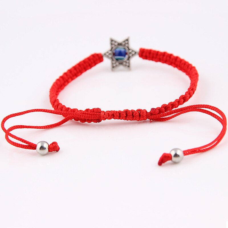 SUMENG Nouveauté rouge Chaîne Hamsa Main Mauvais Œil Chanceux Kabbale Boho Festival Chic Bracelet Pour Femmes Corde Chaîne Bracelet