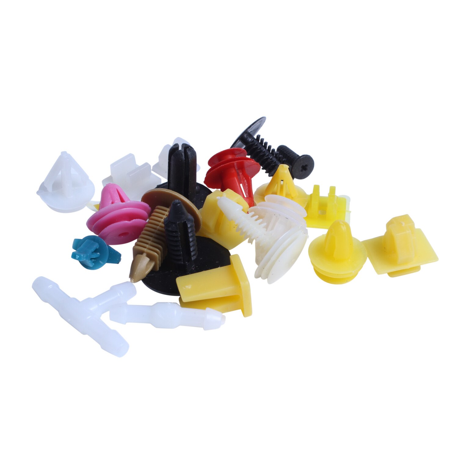 50 stuks M6 U-vormige clipmoeren auto U-type clips set bevestigingselementen met opbergdoos voor bevestiging van carrosserieplaat of sierstrips