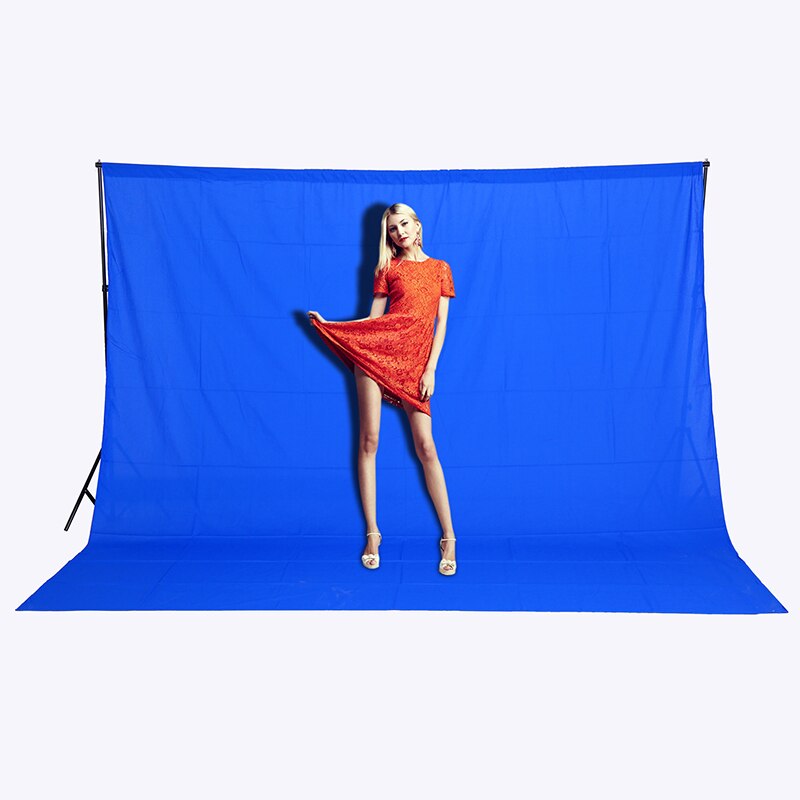 CY 1.6*5 M/5.2 * 16.4ft Lengte Fotografie Studio niet-geweven Achtergrond Achtergrond Screen 5 Kleur Groen wit blauw (optioneel)