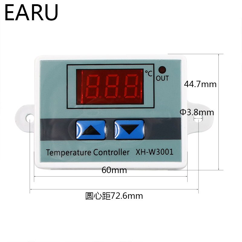XH-W3001 10A Digital Temperature Controller 12V, 24V, 220V thermal regulator Thermocouple thermostat with LCD display