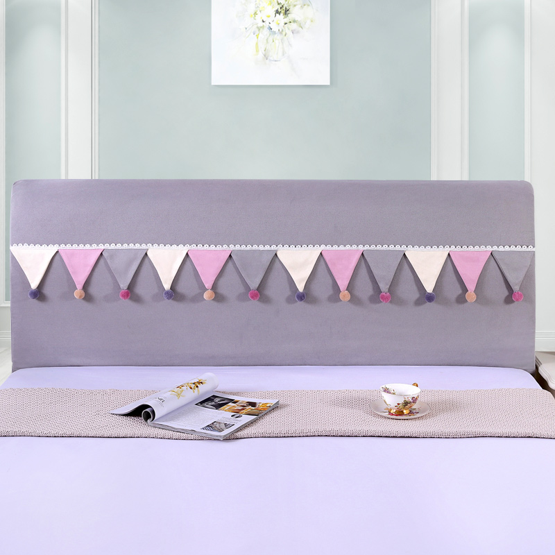 Full Fabric Bedside Cover Soft Package Simple Cartoon Princess Style Bedside Cover Comfortable Fabric Easy To Clean Home Decor