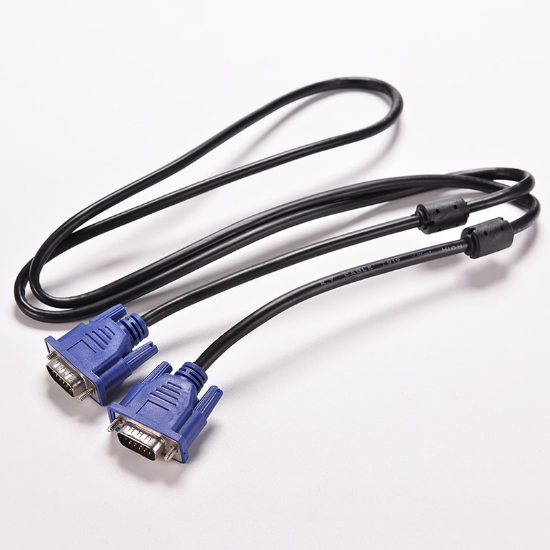 Connector Kabel Cord Extension Monitor VOOR PC TV 1PC Blue 1.5M 5FT 15 PIN VGA HDB15 SUPER VGA SVGA M/M Male Naar Male