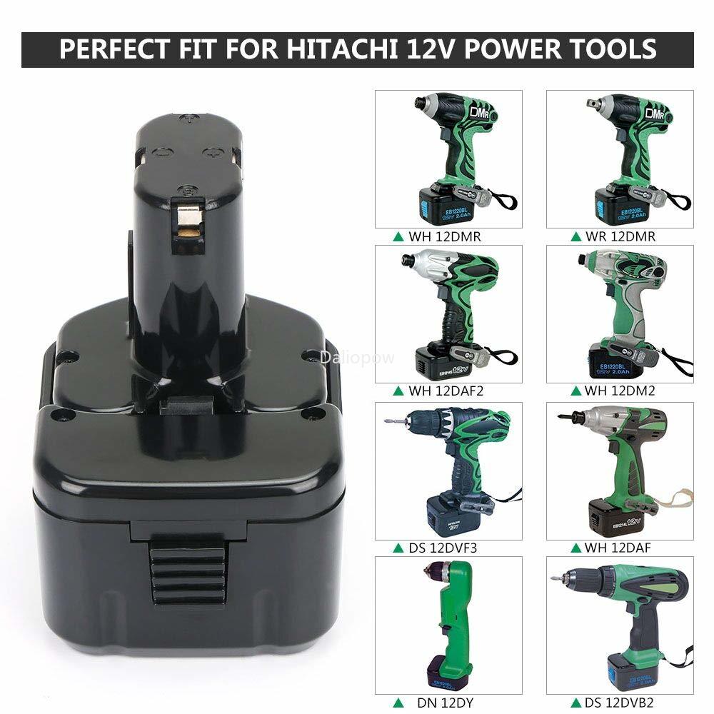 12V Ni-cd 2.0Ah/3.0Ah Rechargeable Batterie D&#39;outils pour Hitachi EB1214S EB1212S Eb1220BL Eb1230hl Eb1230r Eb1230x Eb1233x DS 12DVF3