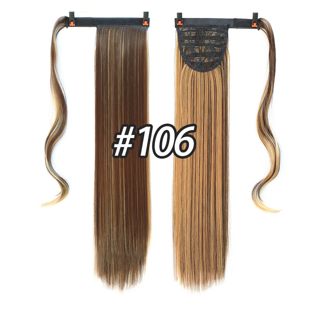 Manwei 24 '' lang bånd hestehale forlengelse klip parykk naturlig sving klips i krøllete hår extension hestehale parykk hodeplagg: 4/30hl
