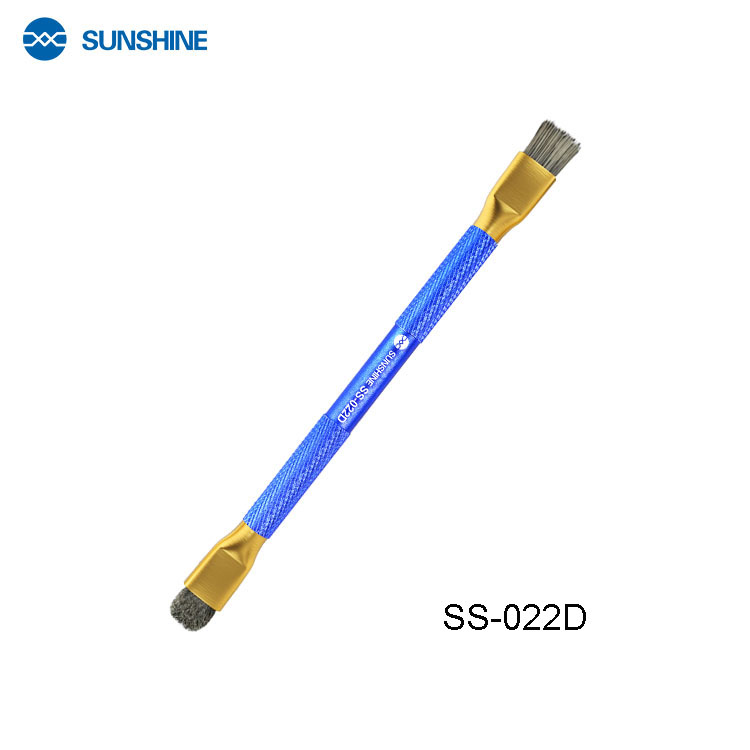 SUNSHINE SS-022 SS-022A SS-022B SS-022D cepillo seguro para placa principal del teléfono IC Chip pegamento limpieza eliminación de corrosión multifuncional: Rojo