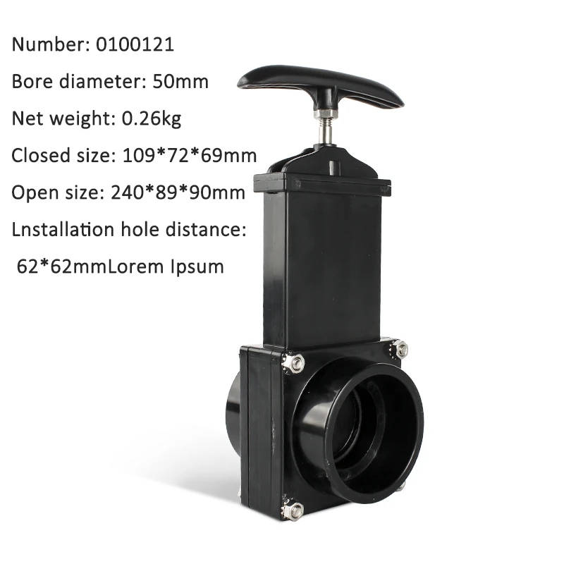 RV Accessories Clean water tank Sewage Tank Black water tank Drain Valve Water Tank Gate Valve For Motorhome Camper Caravan