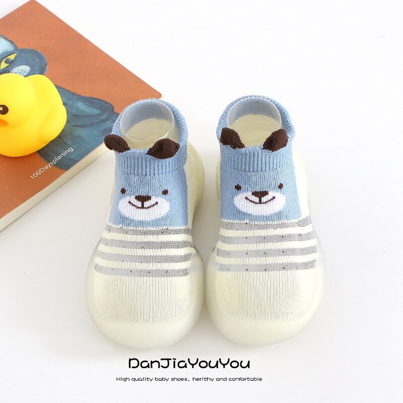 Baby Boy Girl Toddler Non-slip Indoor Floor Anti-slip Slippers Baby's Outdoor Breathable Cotton Sock Shoes Toddler socks: 03 / 18.19