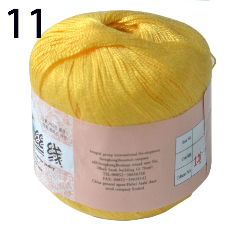 50g/ball DIY Lace Cotton Yarn Sewing Thread Crochet Thread Hand Knitting Cotton Cord Mercerized: 11